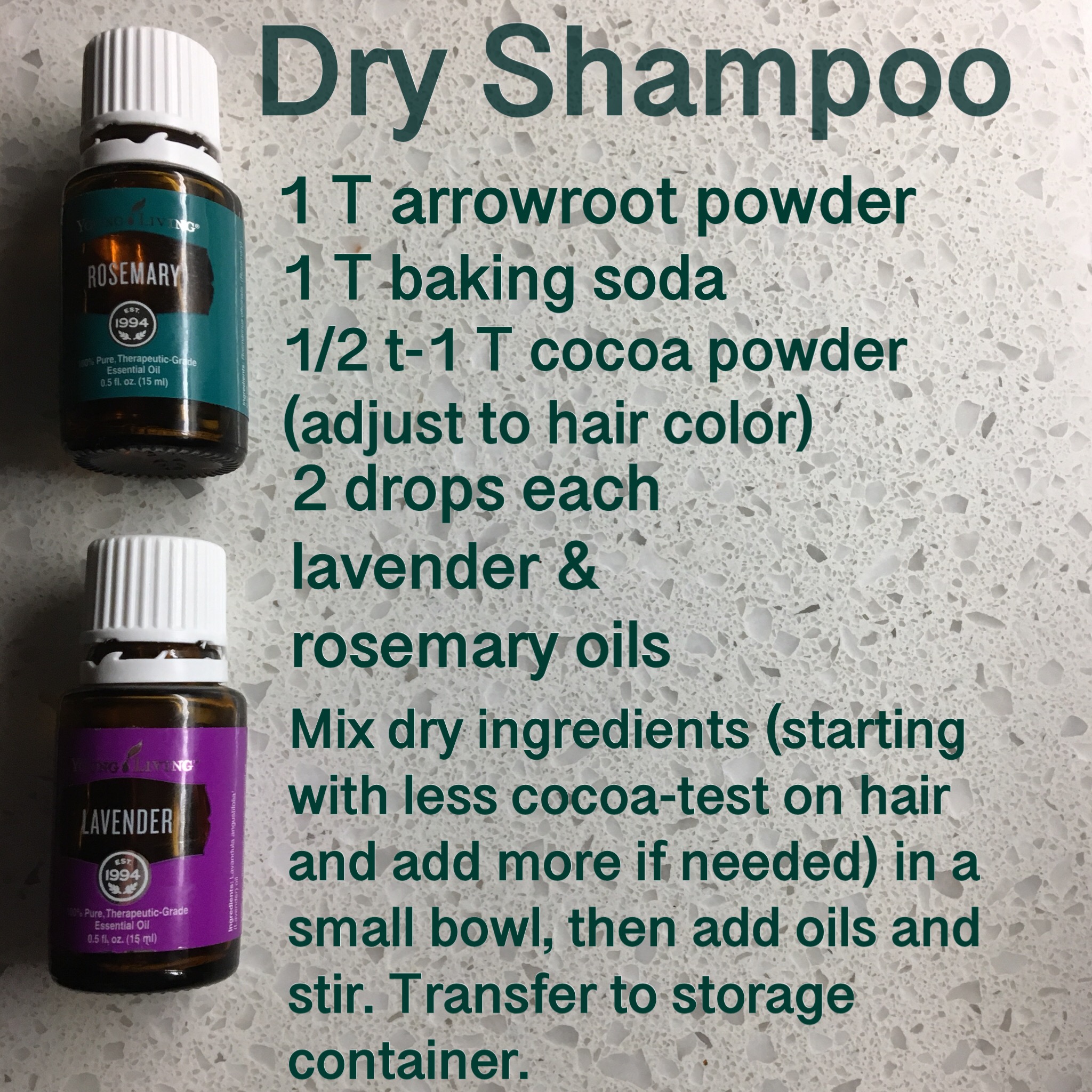 dry shampoo recipe